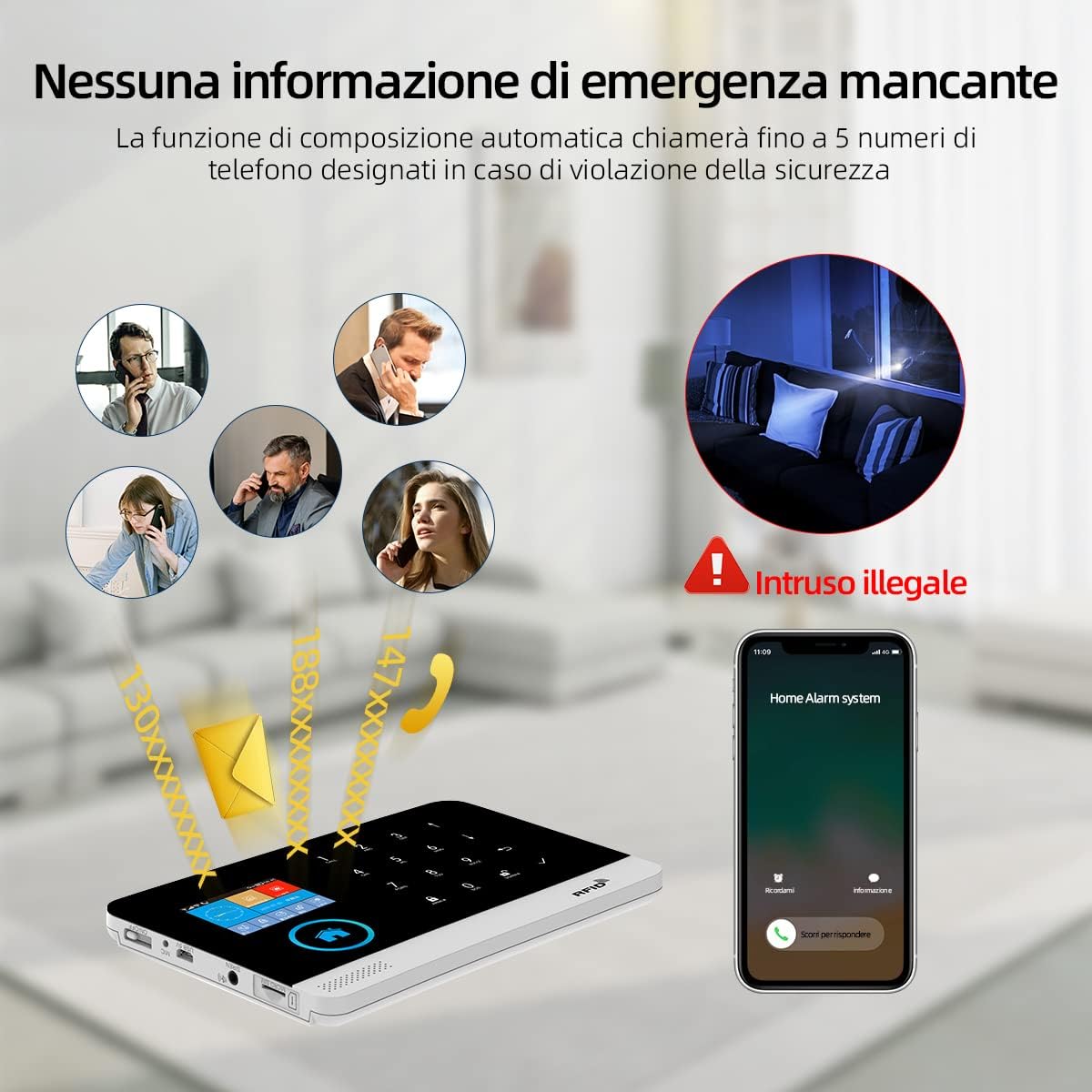 PGST Wireless Home Alarm(PG103-C-2G)