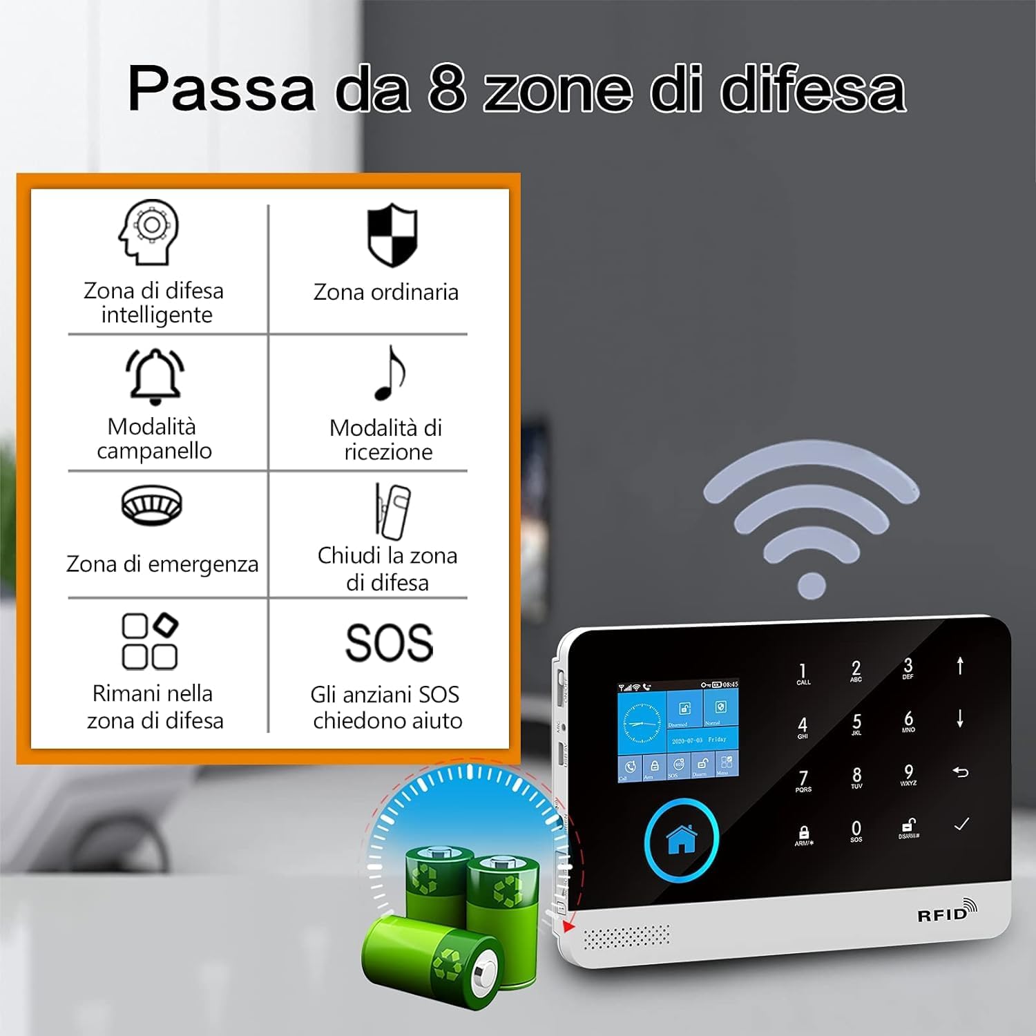 Sistema de alarma de seguridad para el hogar (Pg103-f)