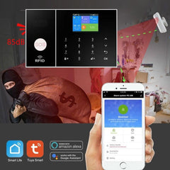 WiFi+GSM/4G Home Smart Alarm Security System Kit,DIY Wireless Burglar ...