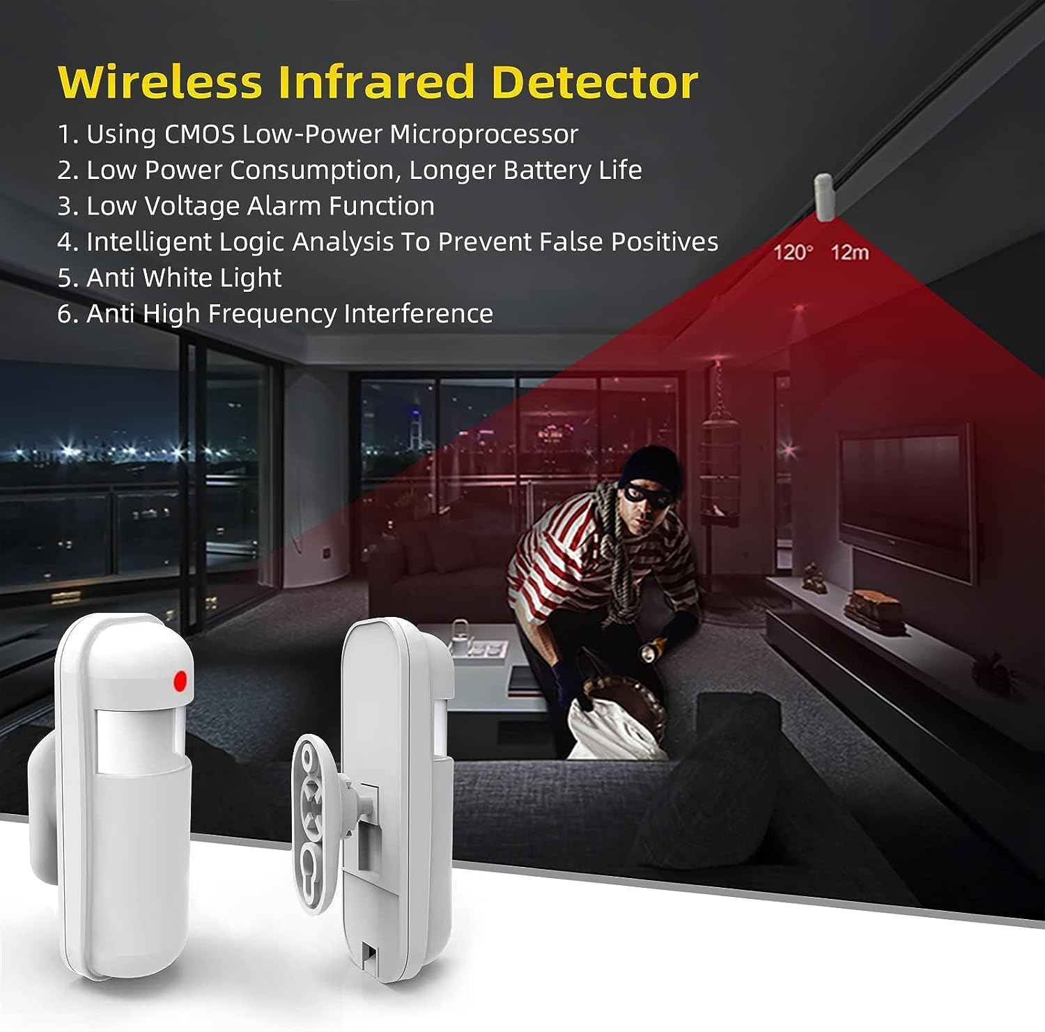 PIR motion detector immobilizer (PA92-1)